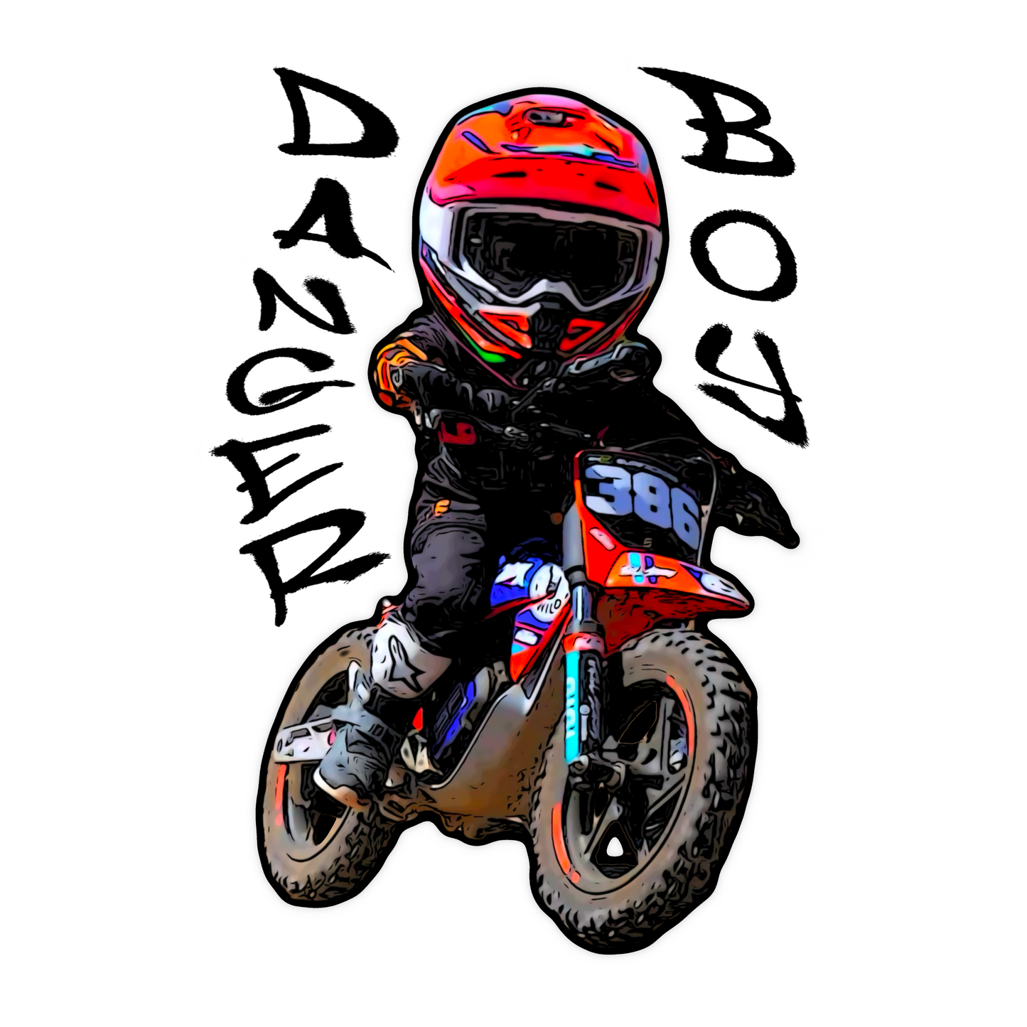 Danger Boy Sticker