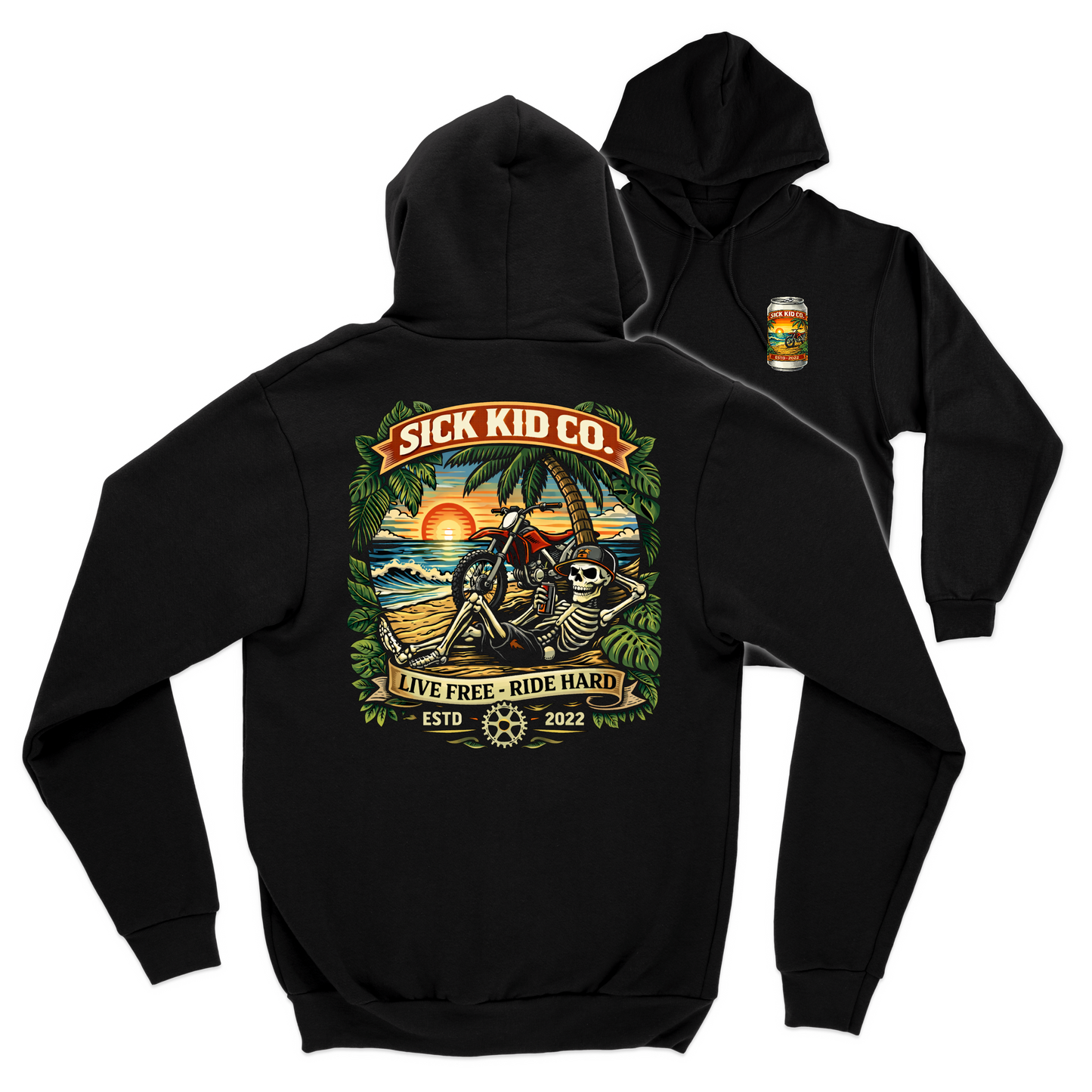 Live Free Ride Hard Hoodie