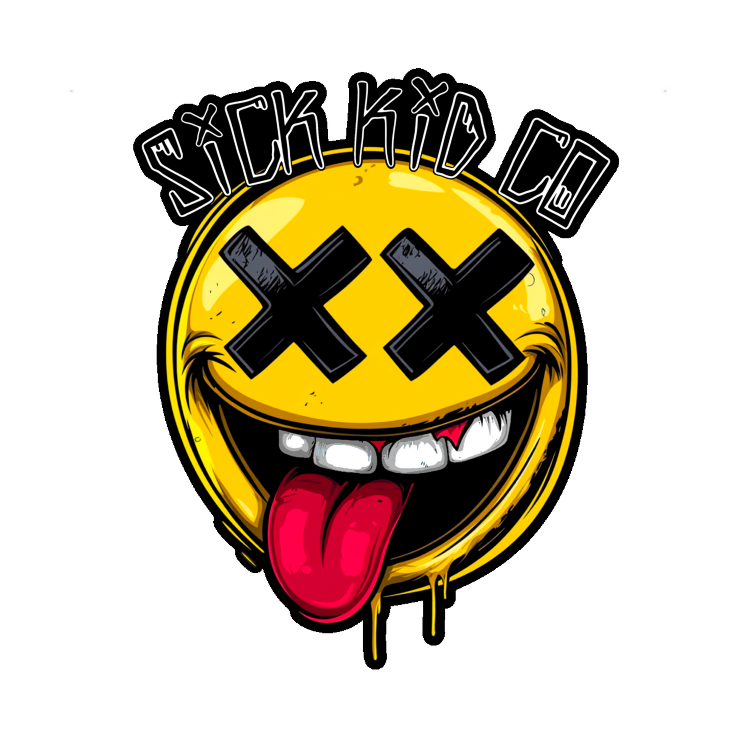 Yellow Smiley 3” Sticker
