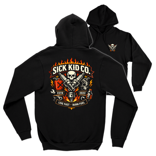 Live Fast Burn Fuel Hoodie